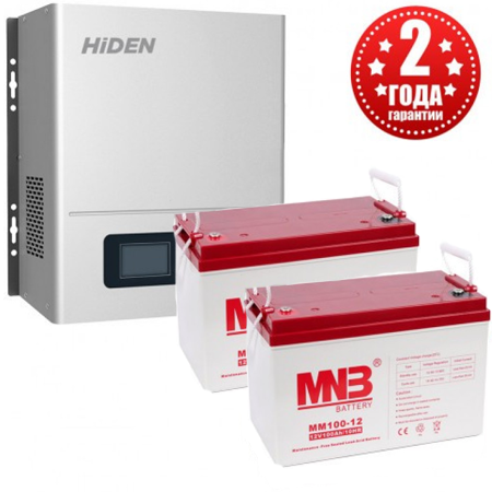 Комплект ИБП Hiden Control HPS20-1012N + 2шт АКБ 100 Ач